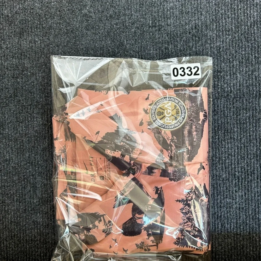 NIKE Golf Dri-Fit Women's Medium Shirt Sleeveless Polo Wildlife Country PGA Logo - Picture 12 of 12